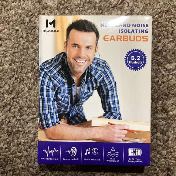 Mipeace Neckband Noise isolating earbuds - Picture 3 of 3